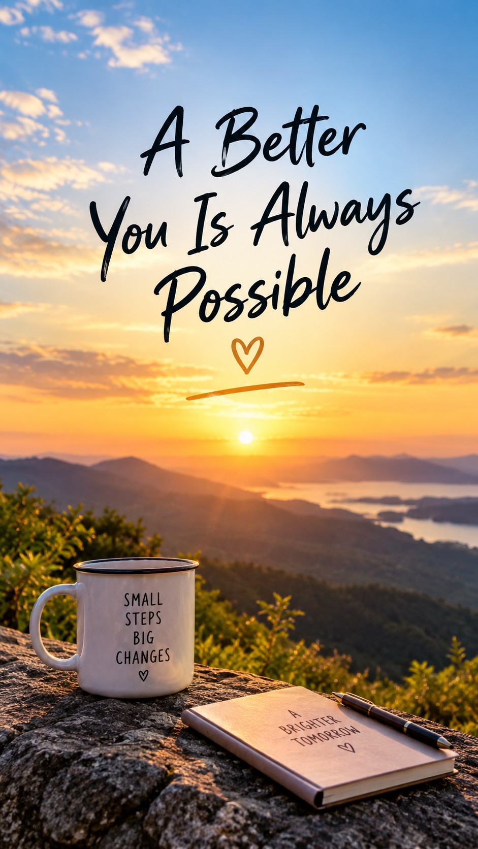 AI-generated motivational content preview